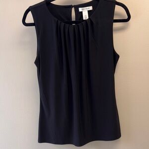 White House Black Market Sleeveless Black Top